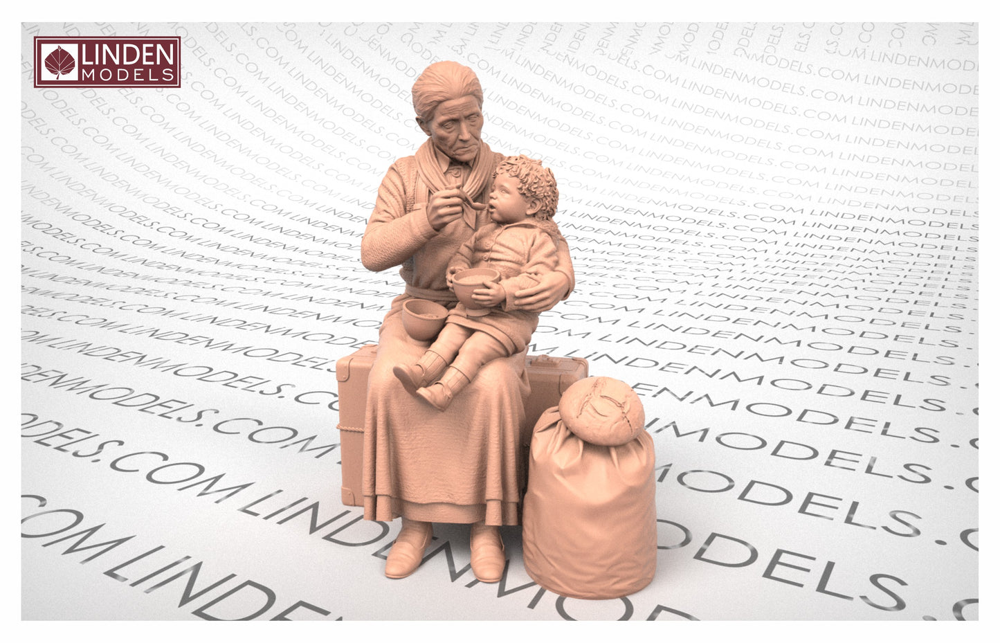 1:32 Mother with child— La Retirada, 1939
