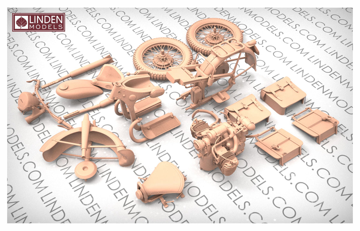 1:35 Wehrmacht R-12 · Solo German heavy motorcycle