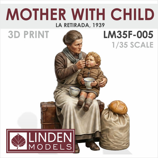 Mother with child— La Retirada, 1939