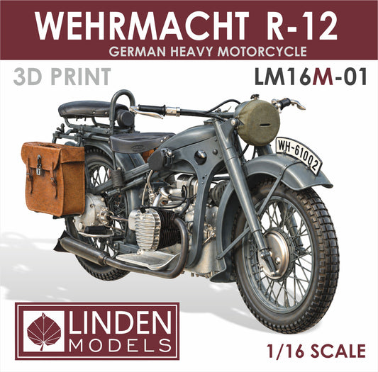 1:16 Wehrmacht R-12 · Solo German heavy motorcycle