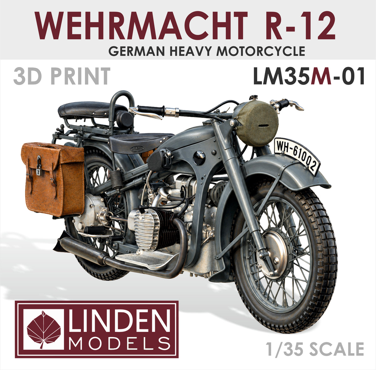 1:35 Wehrmacht R-12 · Solo German heavy motorcycle